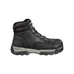 6" Ground Force Waterproof Composite Toe Work Boot Black