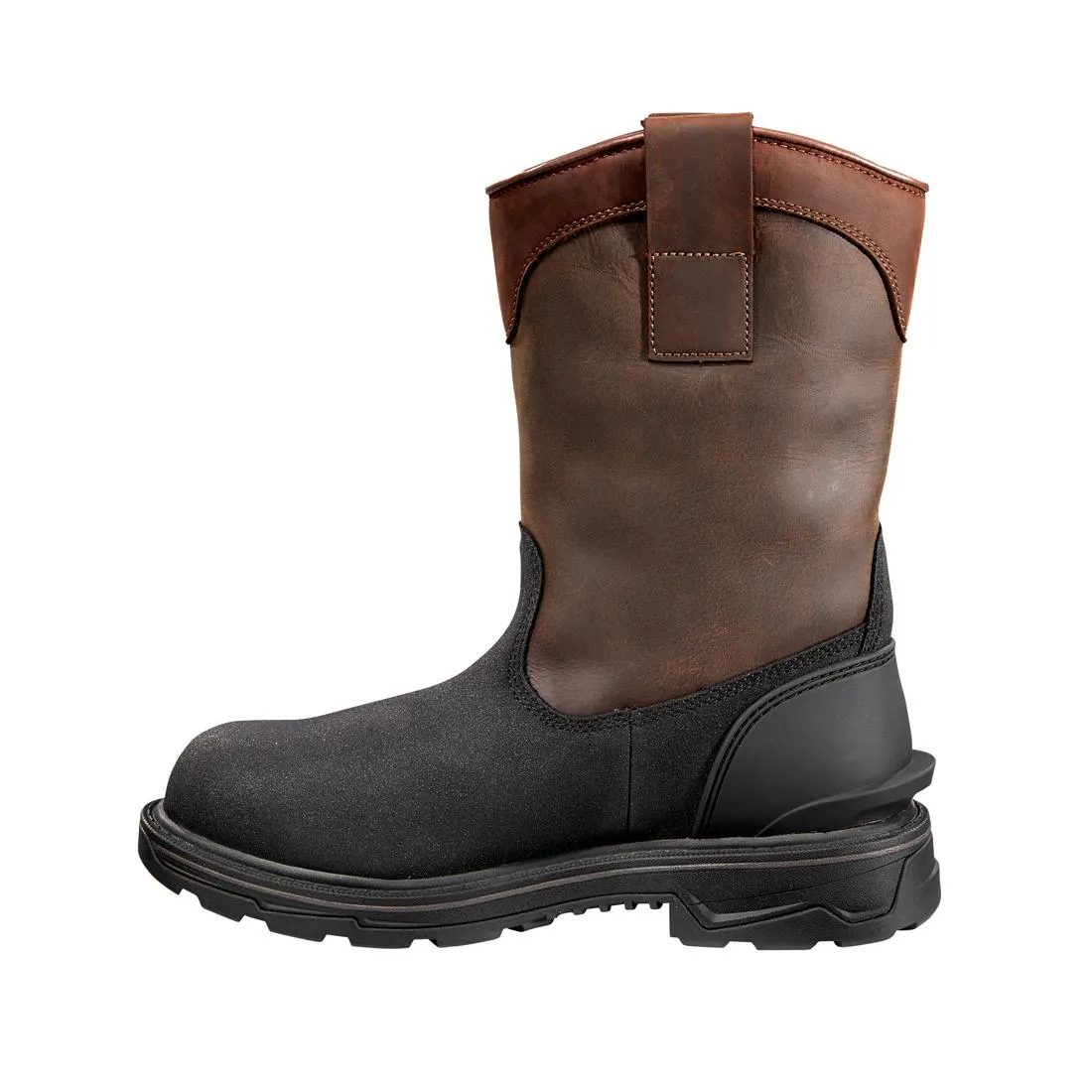 11" Ironwood Alloy-Toe Waterproof Insulated Wellington Pull-On Work Boot Dark Brown/Black