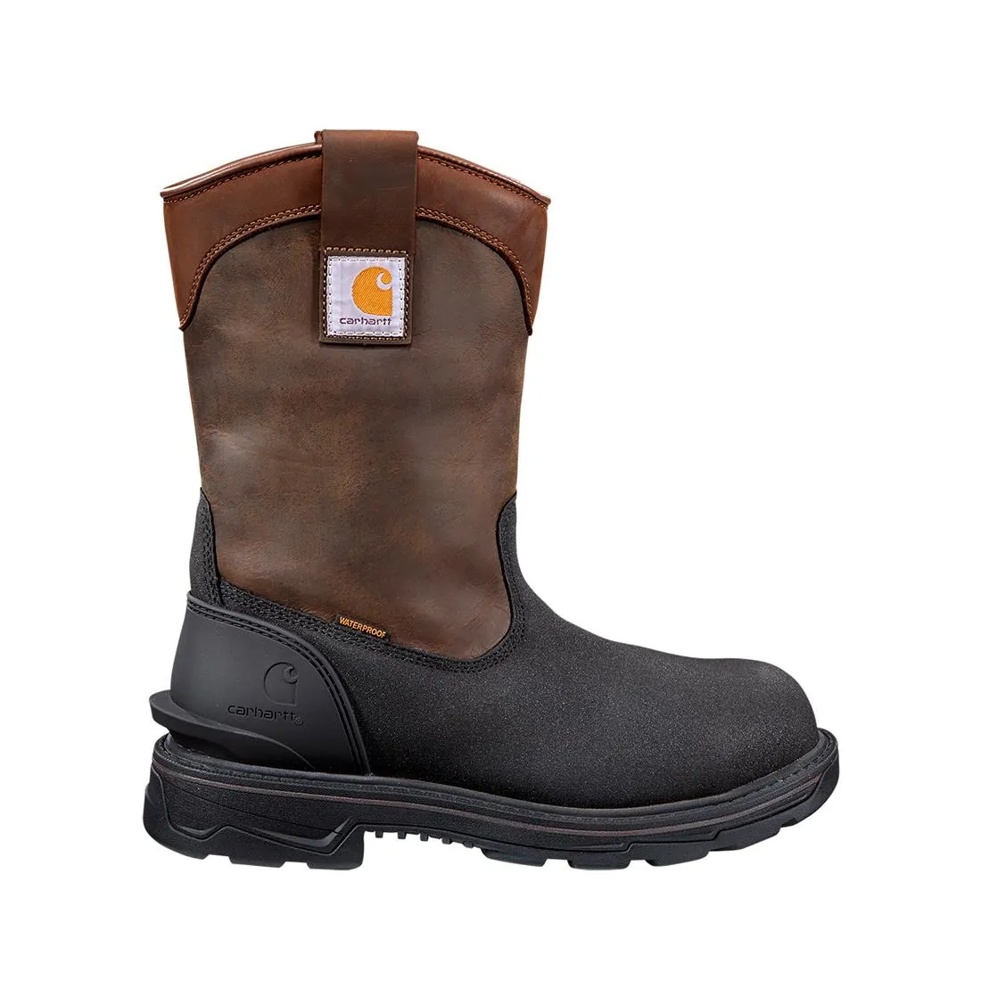 11" Ironwood Alloy-Toe Waterproof Insulated Wellington Pull-On Work Boot Dark Brown/Black