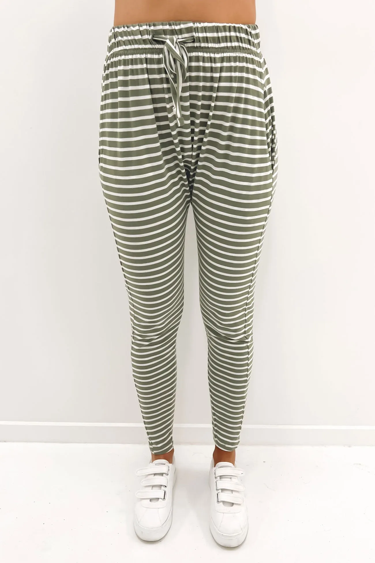 Abi Stripe Pant Khaki