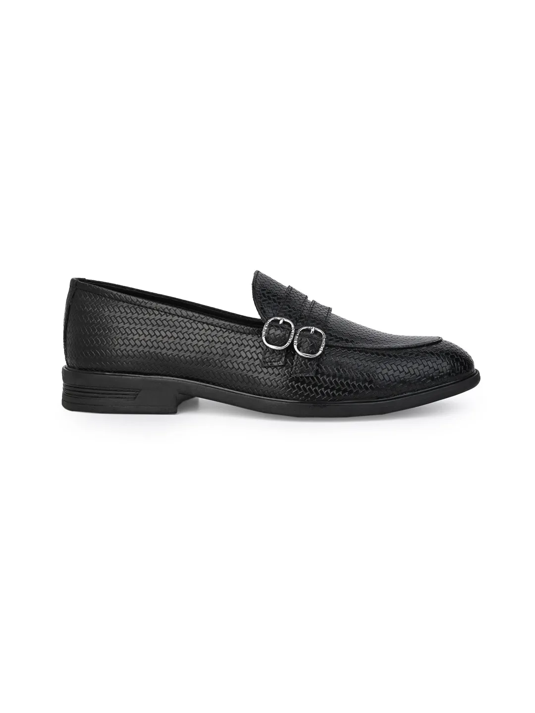 Alberto Torresi Palermo Black Men's Double Monk Strap Shoes