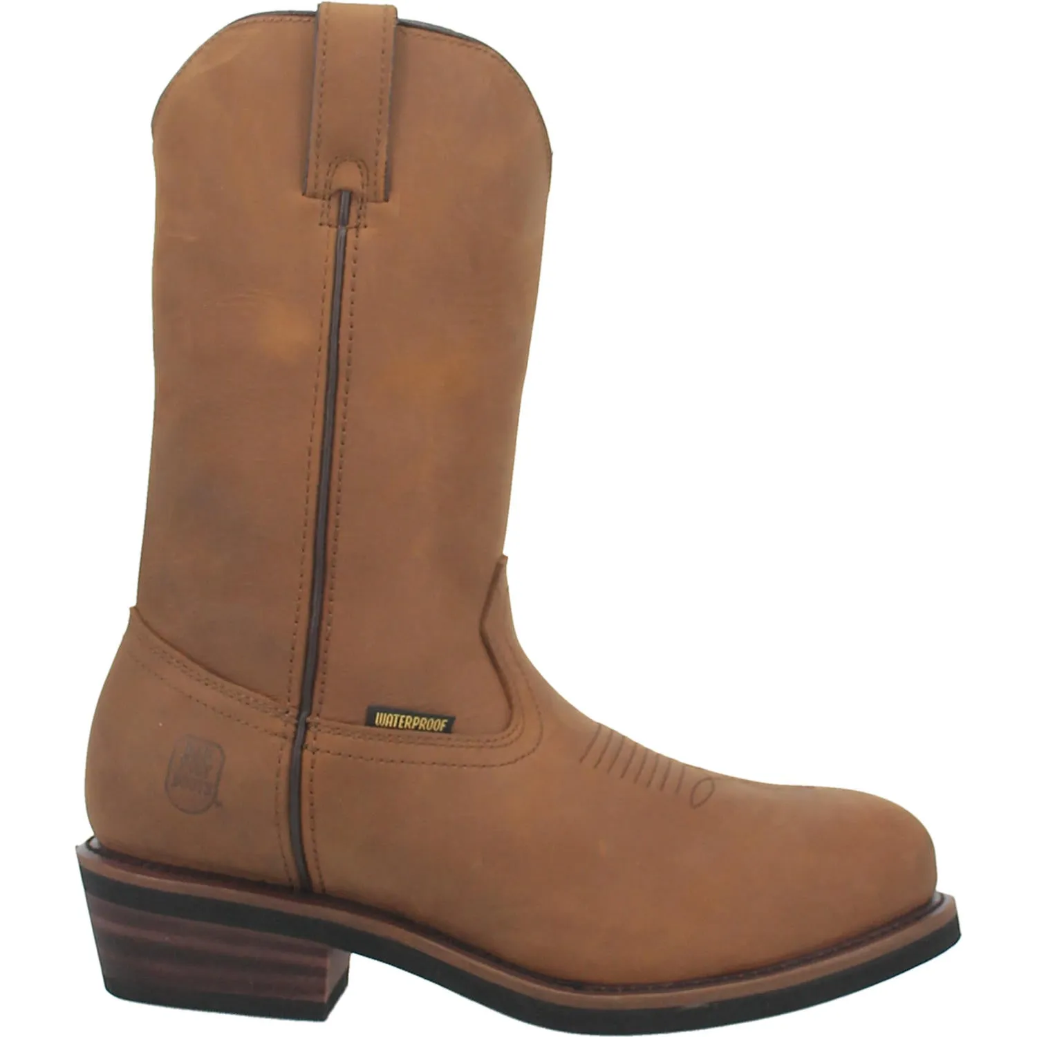 Albuquerque WATERPROOF Dan Post Mens Round Toe Bootie MID BROWN (DS)