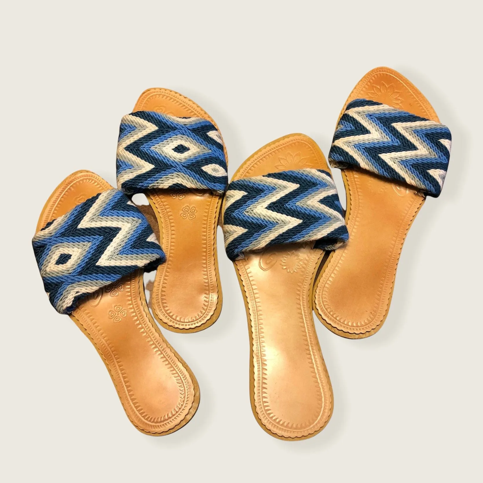 Azula Summer Sandals -  Blue Slides