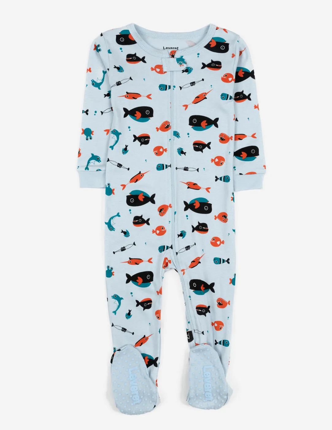 Baby Footed Ocean Animal Pajamas