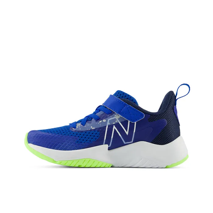 Big Boy New Balance Rave Run v2 A/C in Team Royal/Blue Oasis/Bleached Lime Glo