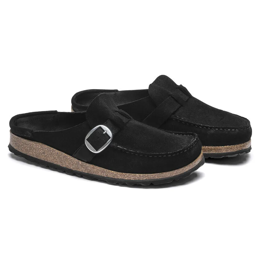 Birkenstock Women's Buckley - Black Suede Leather