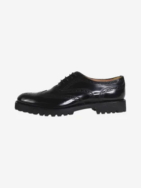 Black Oxford brogue shoes - size EU 40 (UK 7)