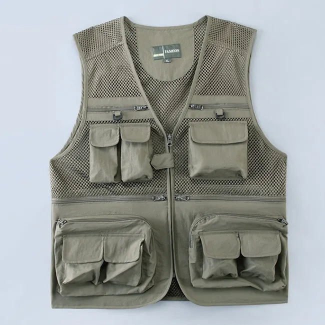 Breathable Mesh Fishing Daily Men's Functional Vest