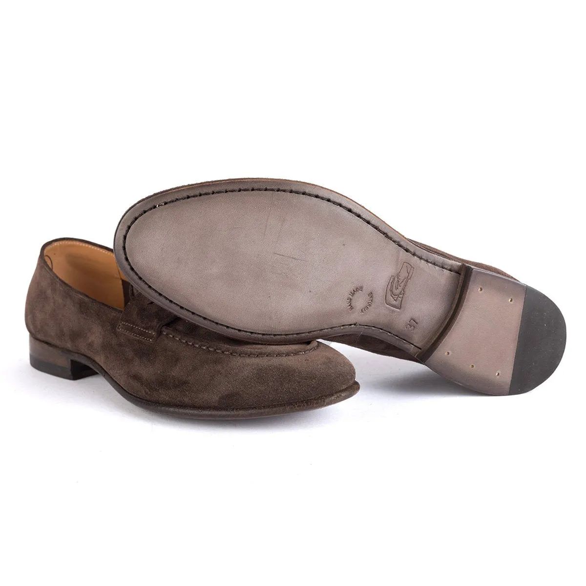 Stylish Espresso Brown Loafers - BRENDA 60038