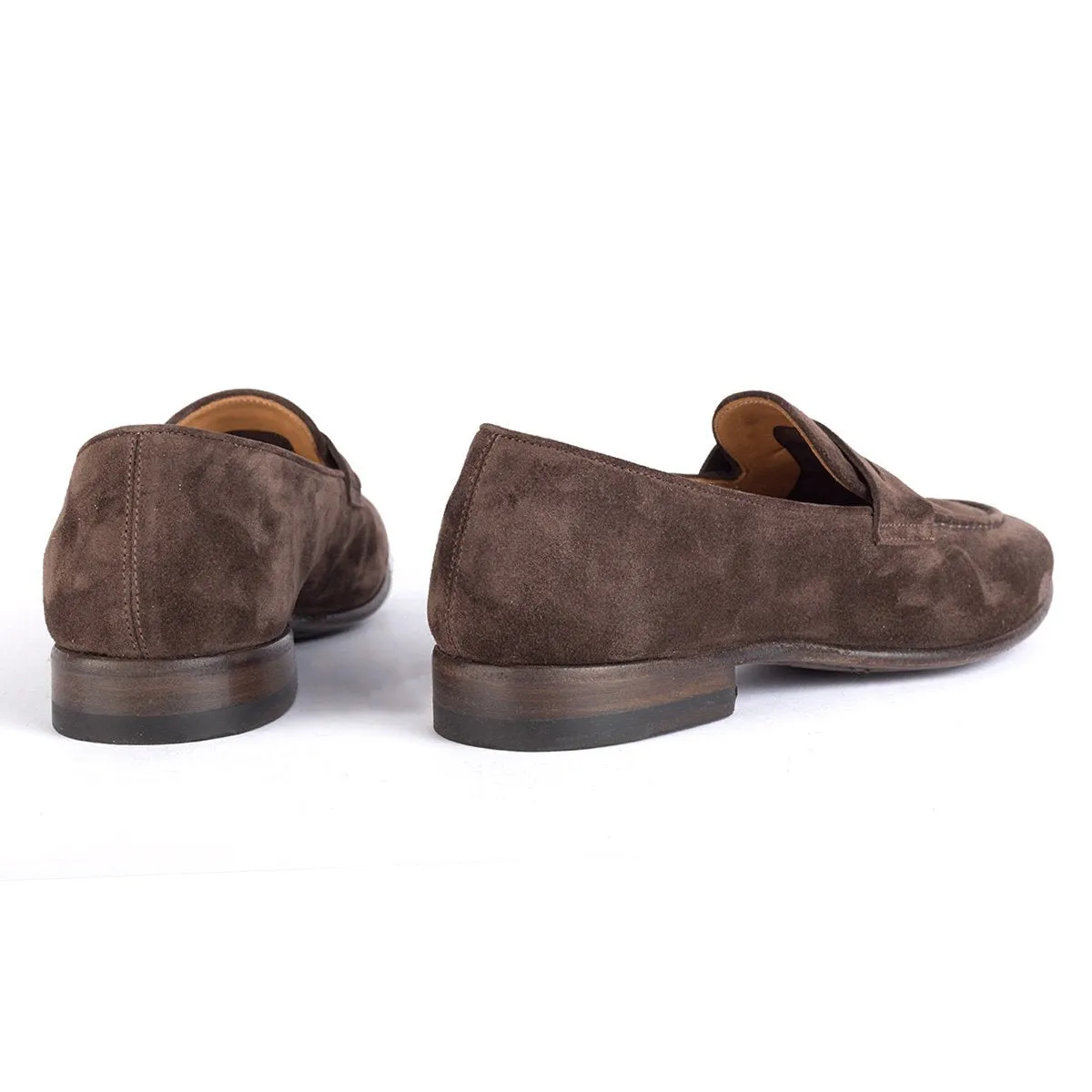 Stylish Espresso Brown Loafers - BRENDA 60038