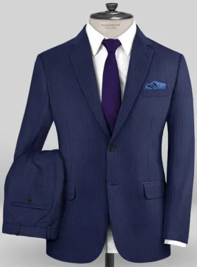 Caccioppoli Sun Dream Mavas Blue Wool Silk Suit