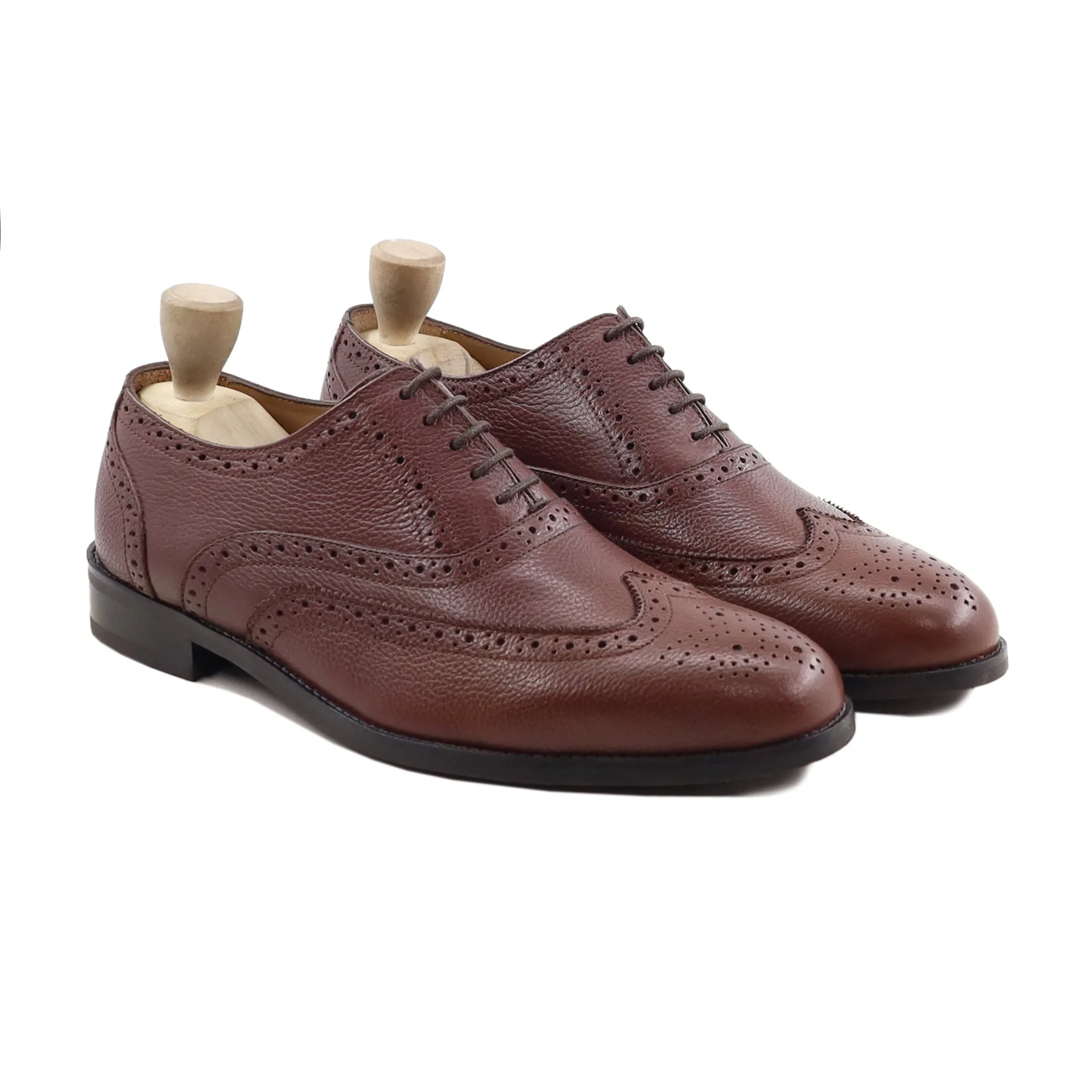 Capellen - Men's Oxblood Pebble Grain Oxford Shoe