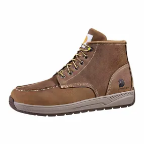 Carhartt Brown Oil 4" Lace Up Mock Toe Men's Work Boot