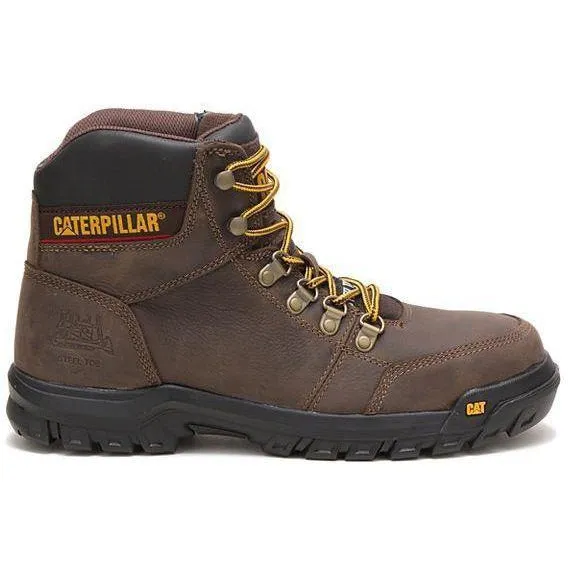 CAT Men's Outline Steel Toe Work Book - Brown - P90803