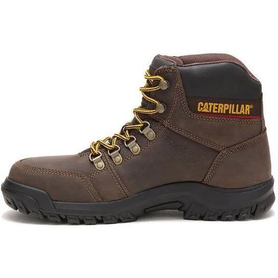 CAT Men's Outline Steel Toe Work Book - Brown - P90803