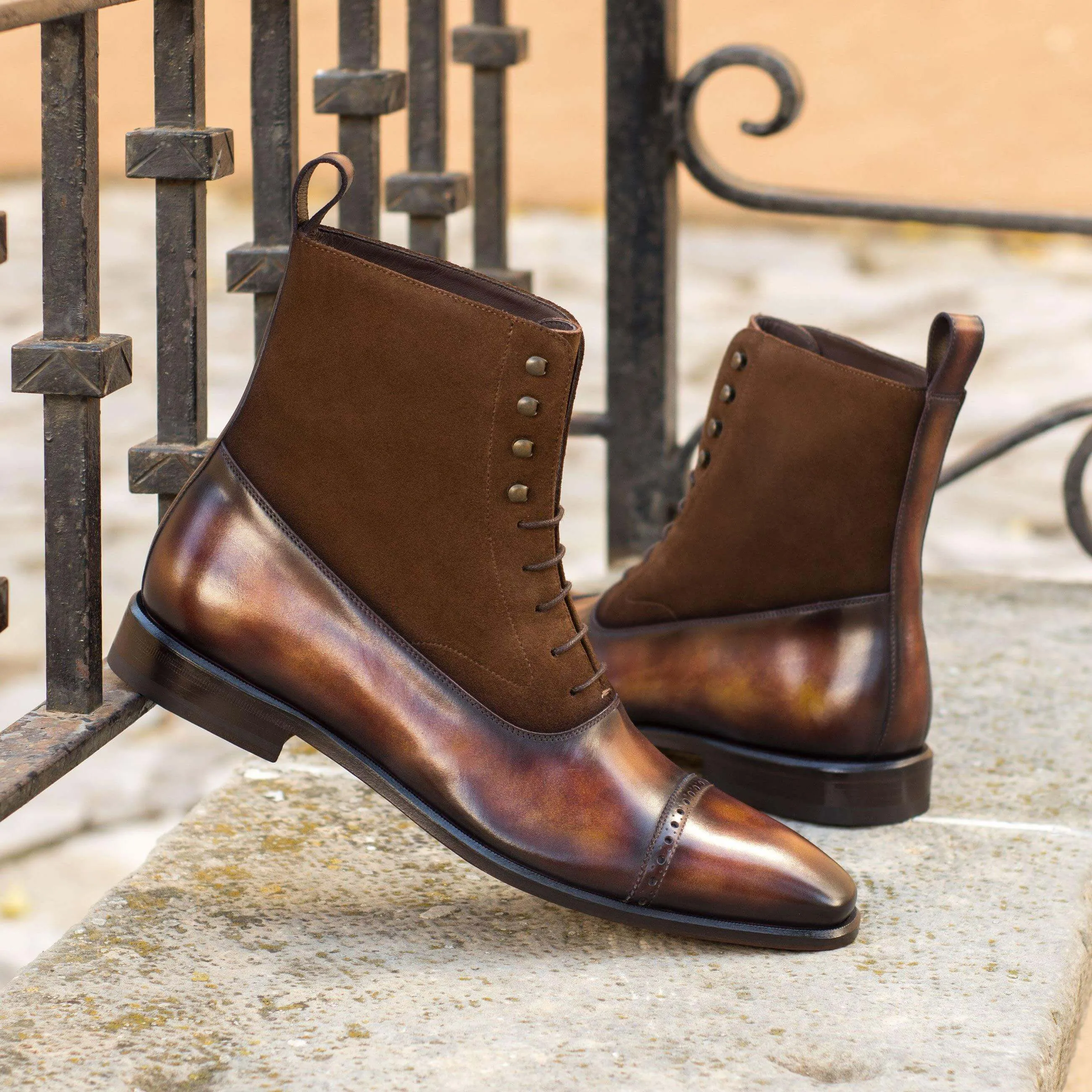 Chavez Patina Balmoral Boots