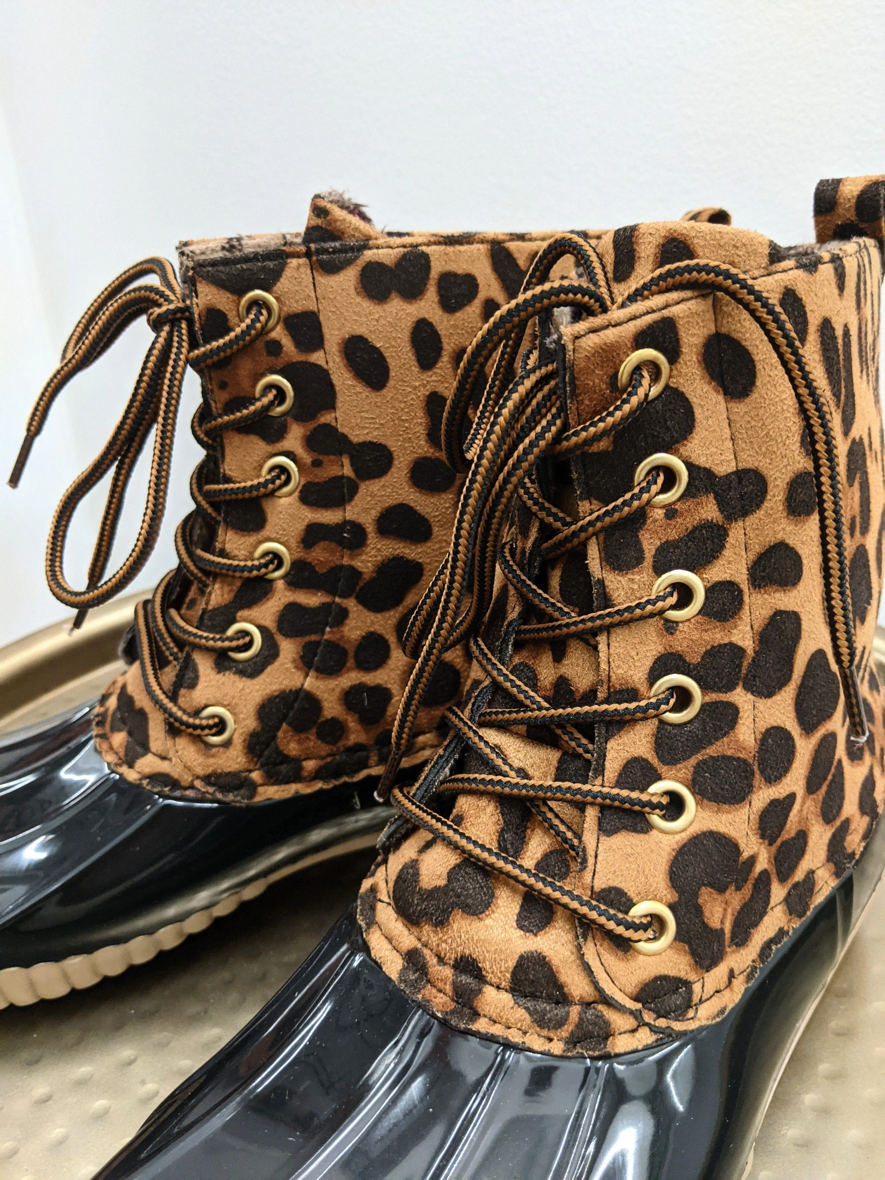 Cheetah Duck Boot