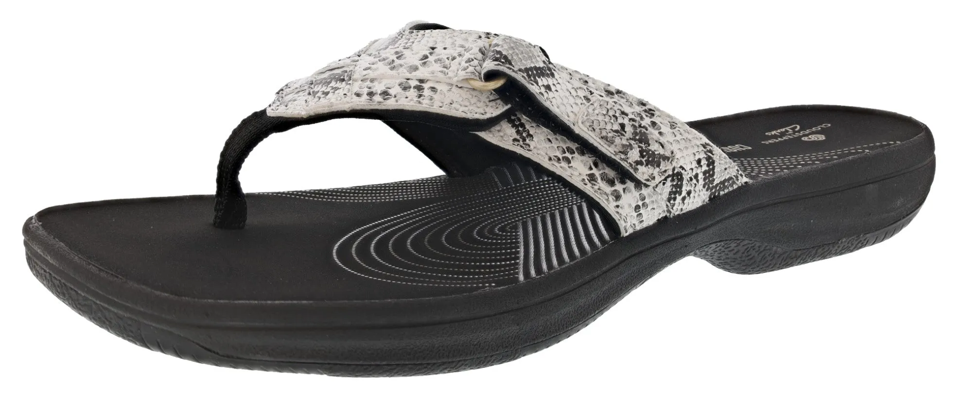 Clarks Women Sandals Lightweight Flip Flops Breeze Sea