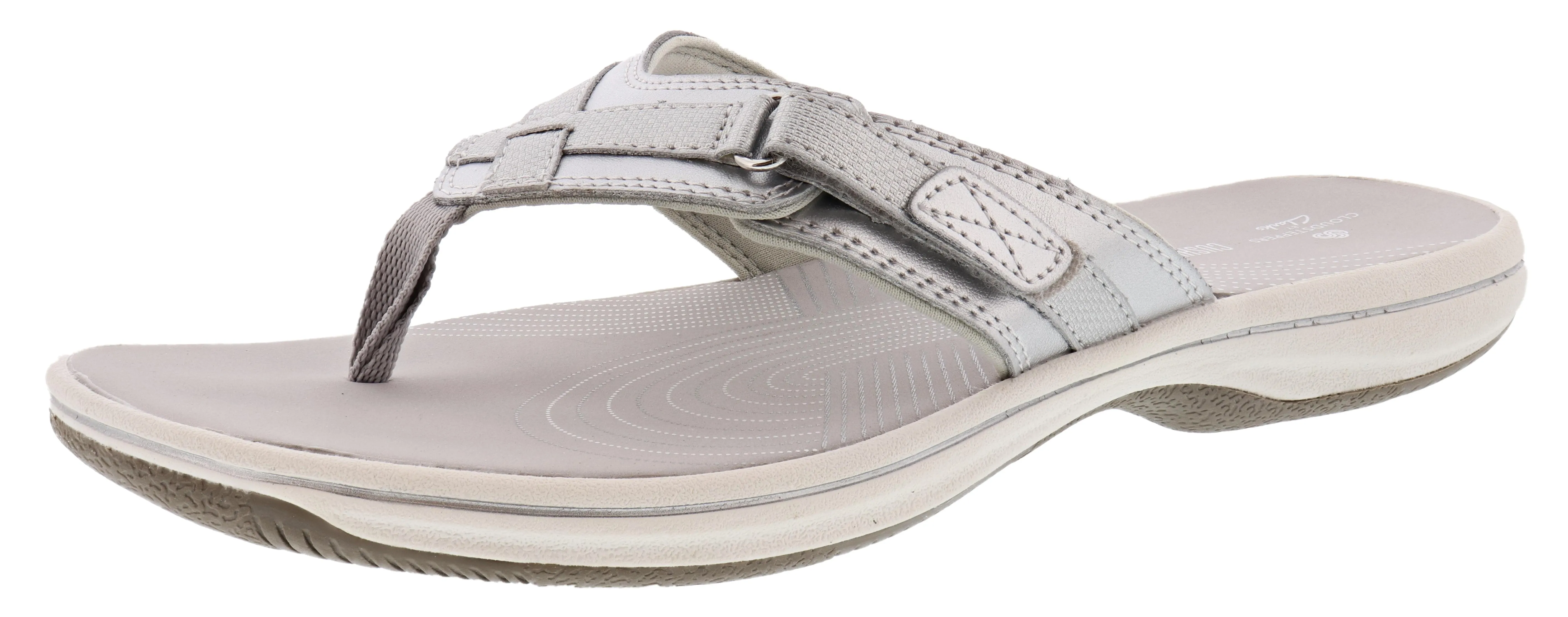 Clarks Women Sandals Lightweight Flip Flops Breeze Sea