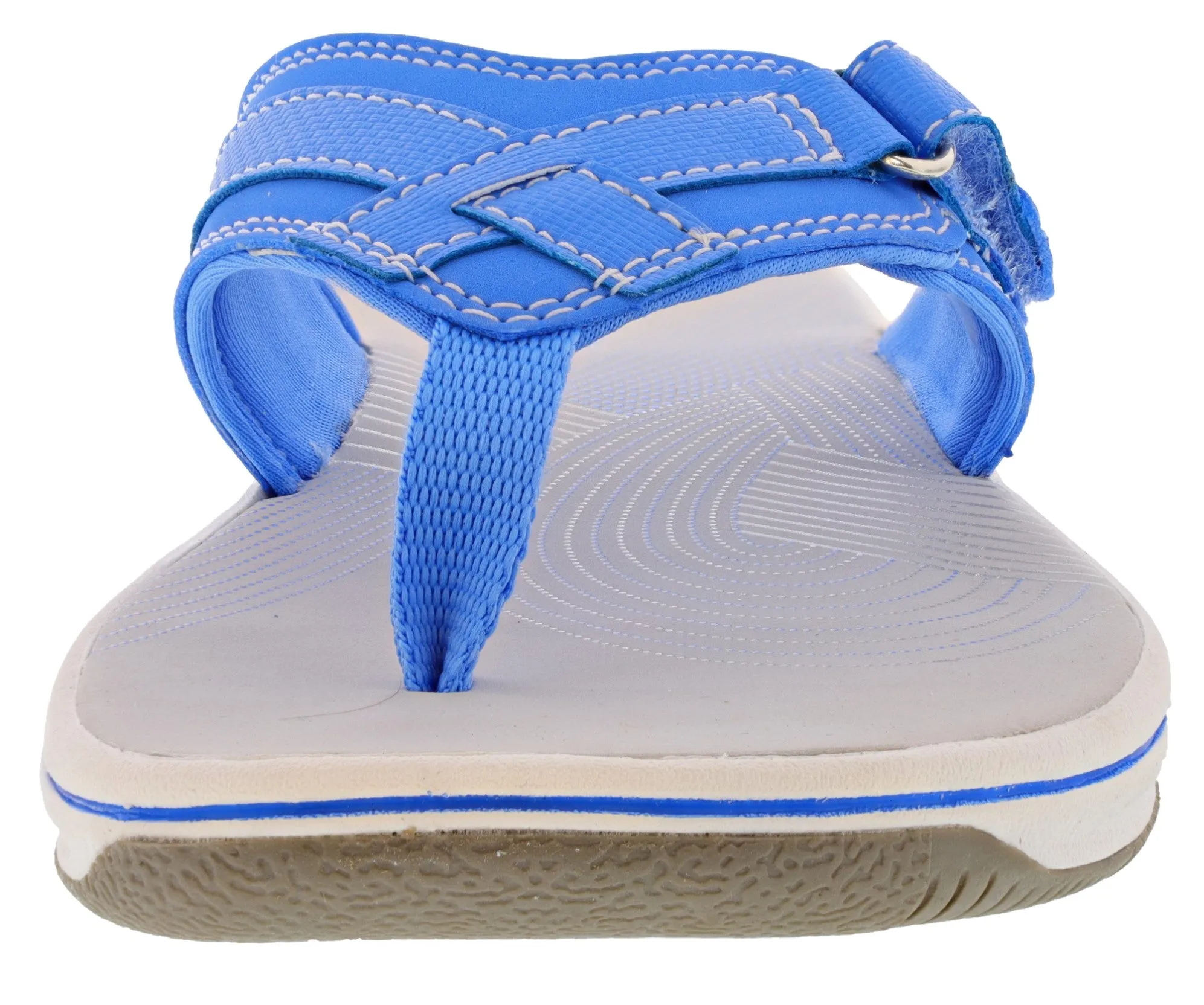 Clarks Women Sandals Lightweight Flip Flops Breeze Sea