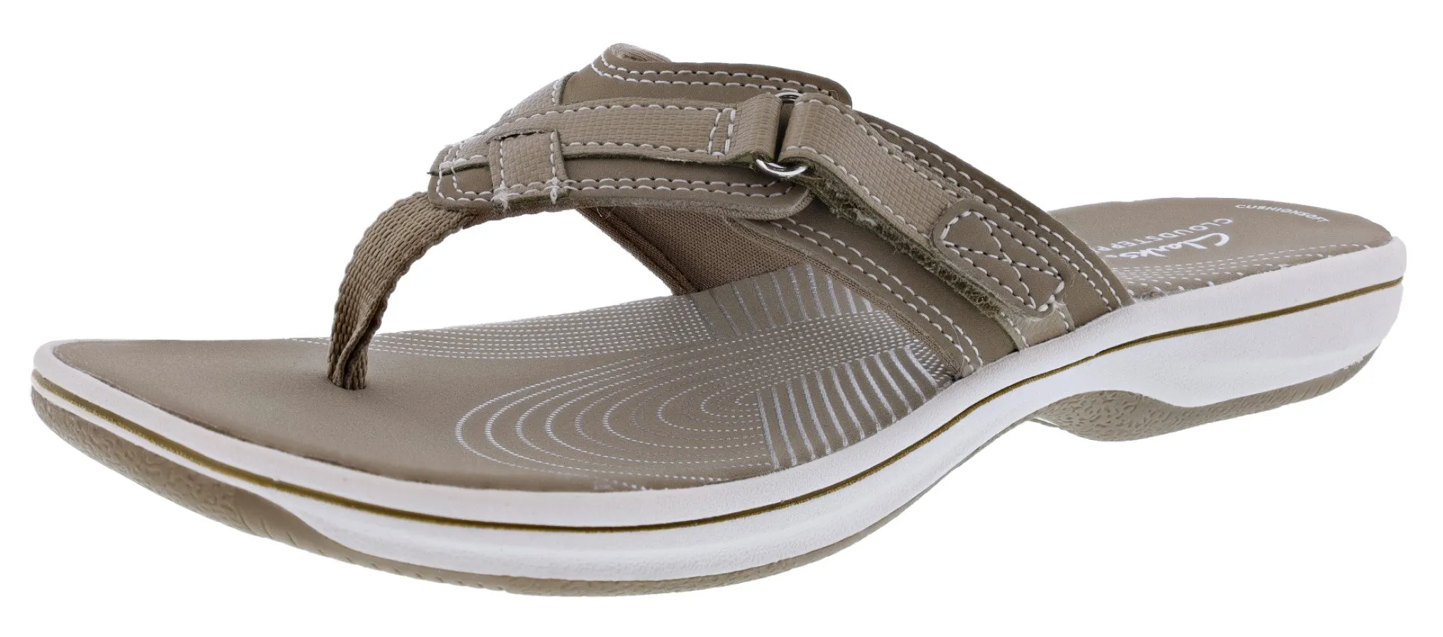 Clarks Women Sandals Lightweight Flip Flops Breeze Sea