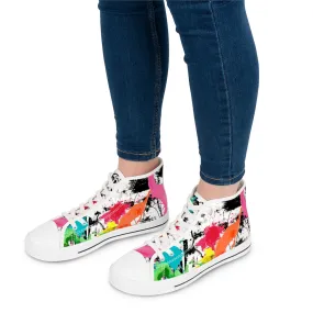 Color splash Women's High Top Sneakers