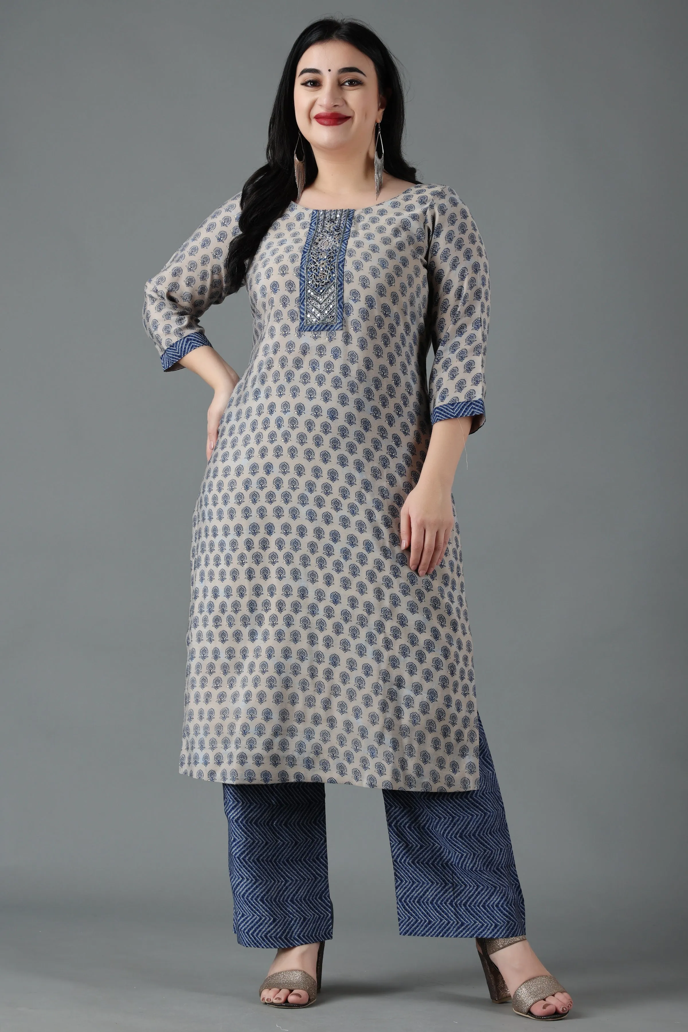 Crescent Blue Modal Fancy Suit