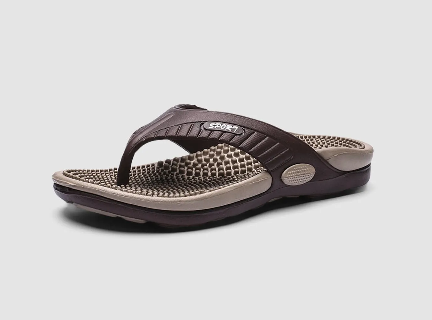 FitVille Men's RelaxStride Flip Flops