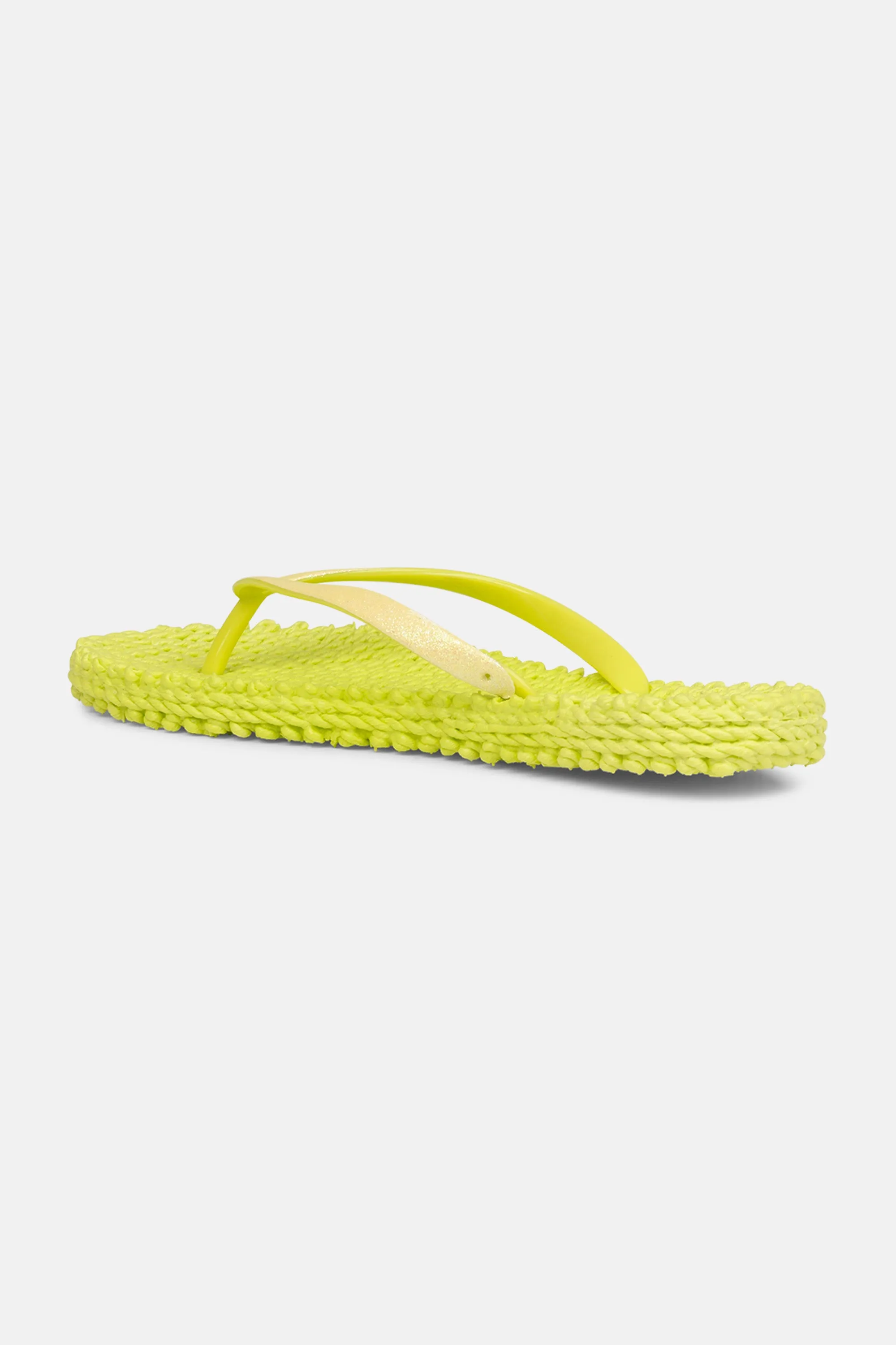 Flip Flop With Glitter - Lime