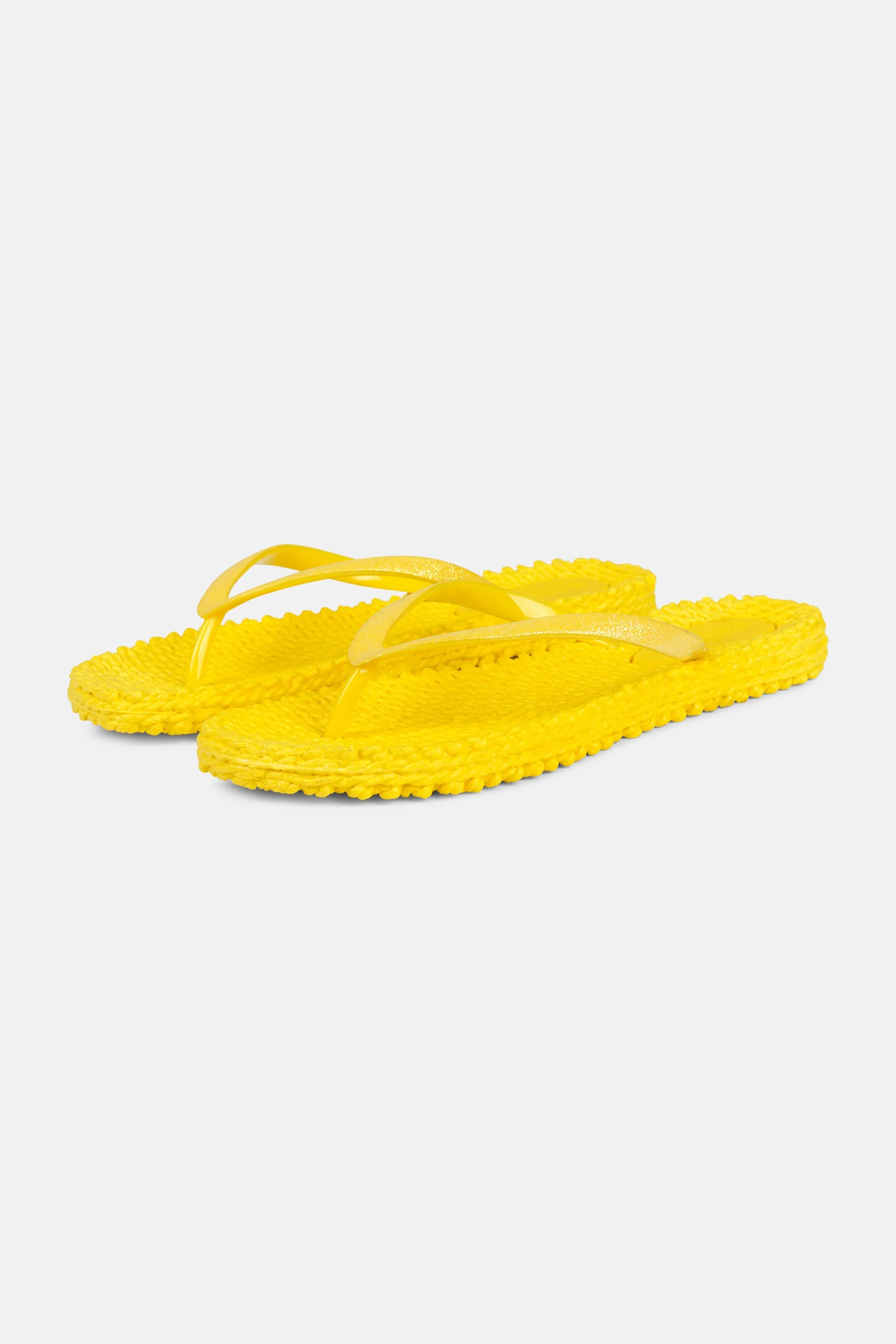 Flip Flop With Glitter - Yellow