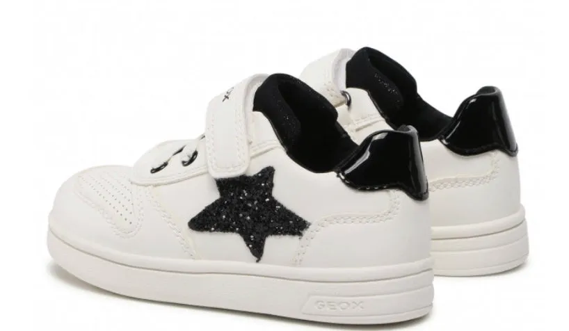 Geox DJ Rock White Black Star Sneakers