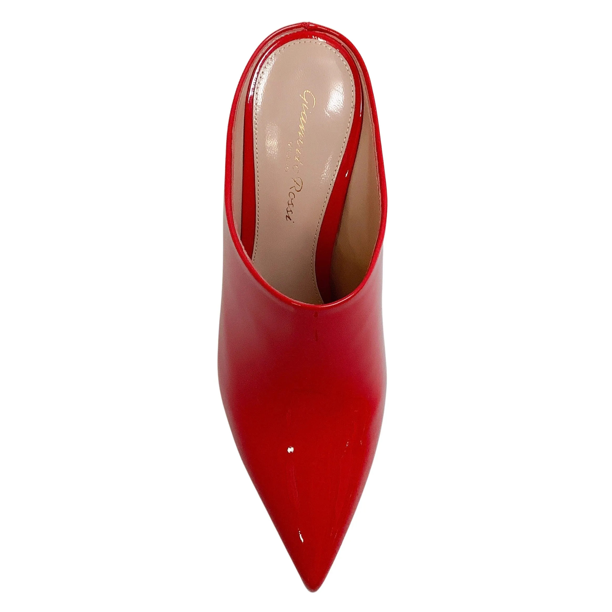 Gianvito Rossi Red Patent Nova Mules