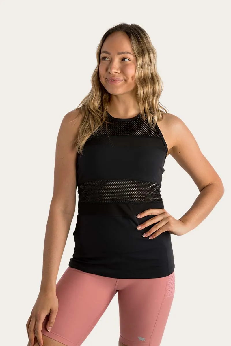 Hallie Womens Active Tank - Black