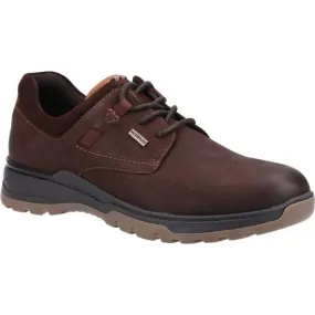 Hush Puppies Mens Shoes Pele Lace Up Brown Nubuck