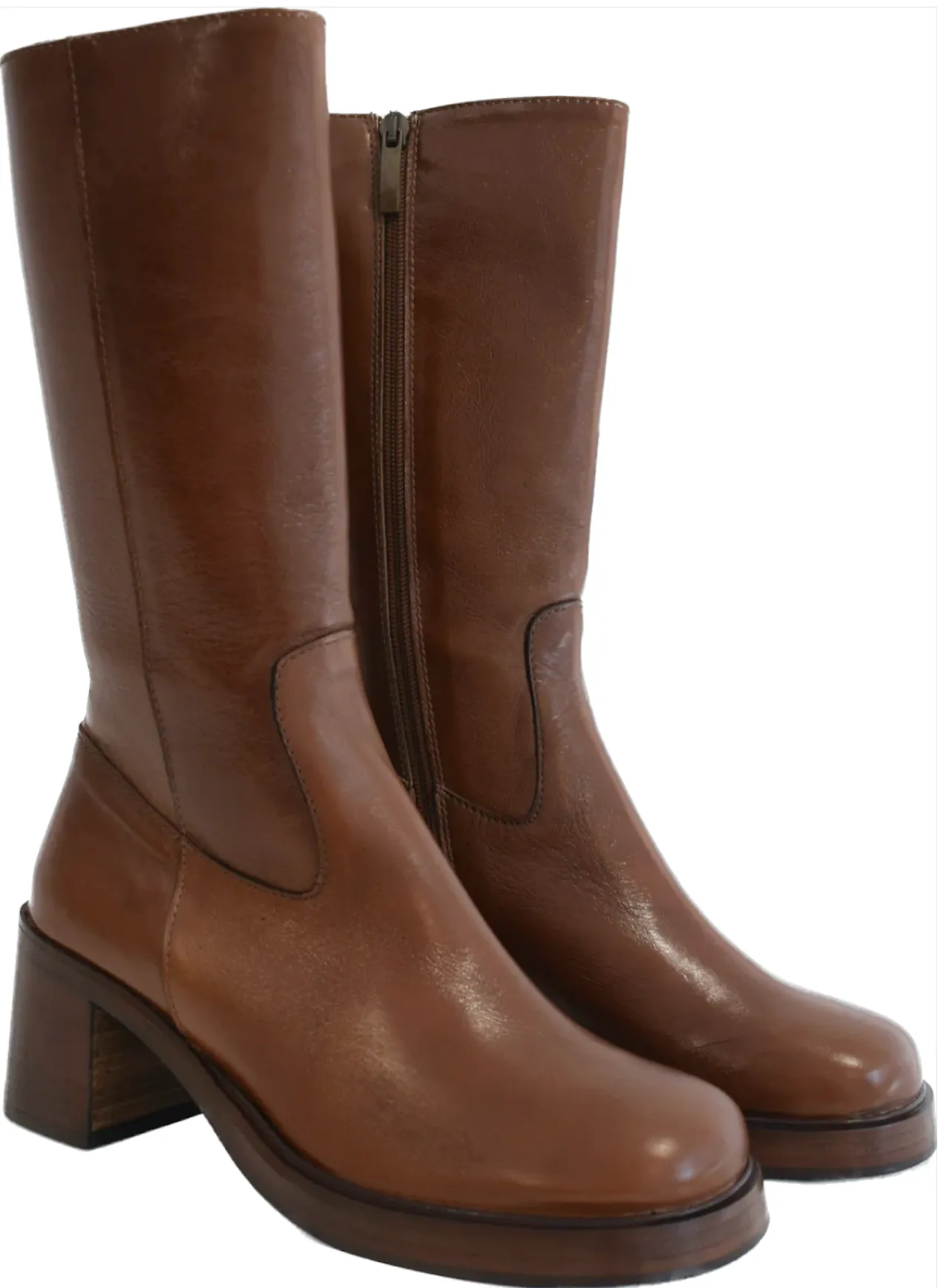 Jane Galland Brown Leather Boots