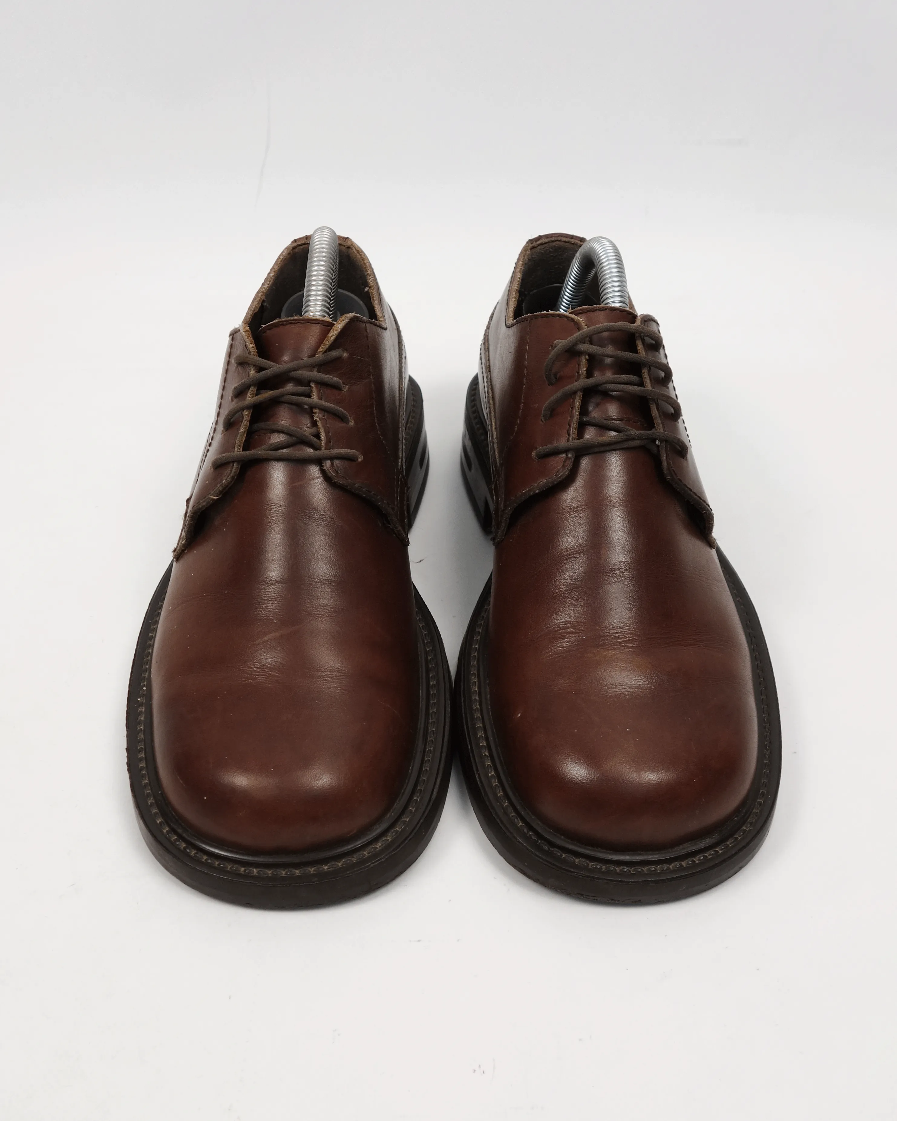 Kenzo Homme Brown Leather Derby Shoes 1990's