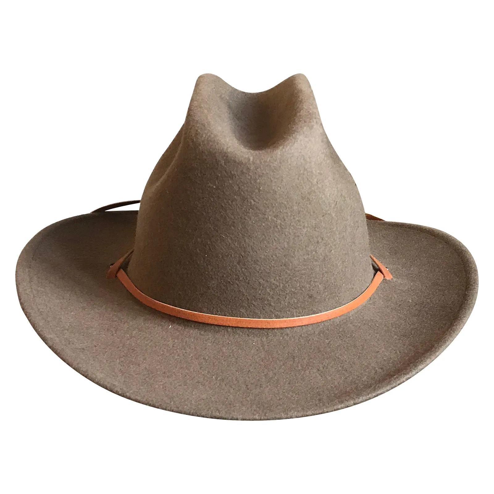 Kid's Sorrel Felt Western Cowboy Hat with Chin Strap