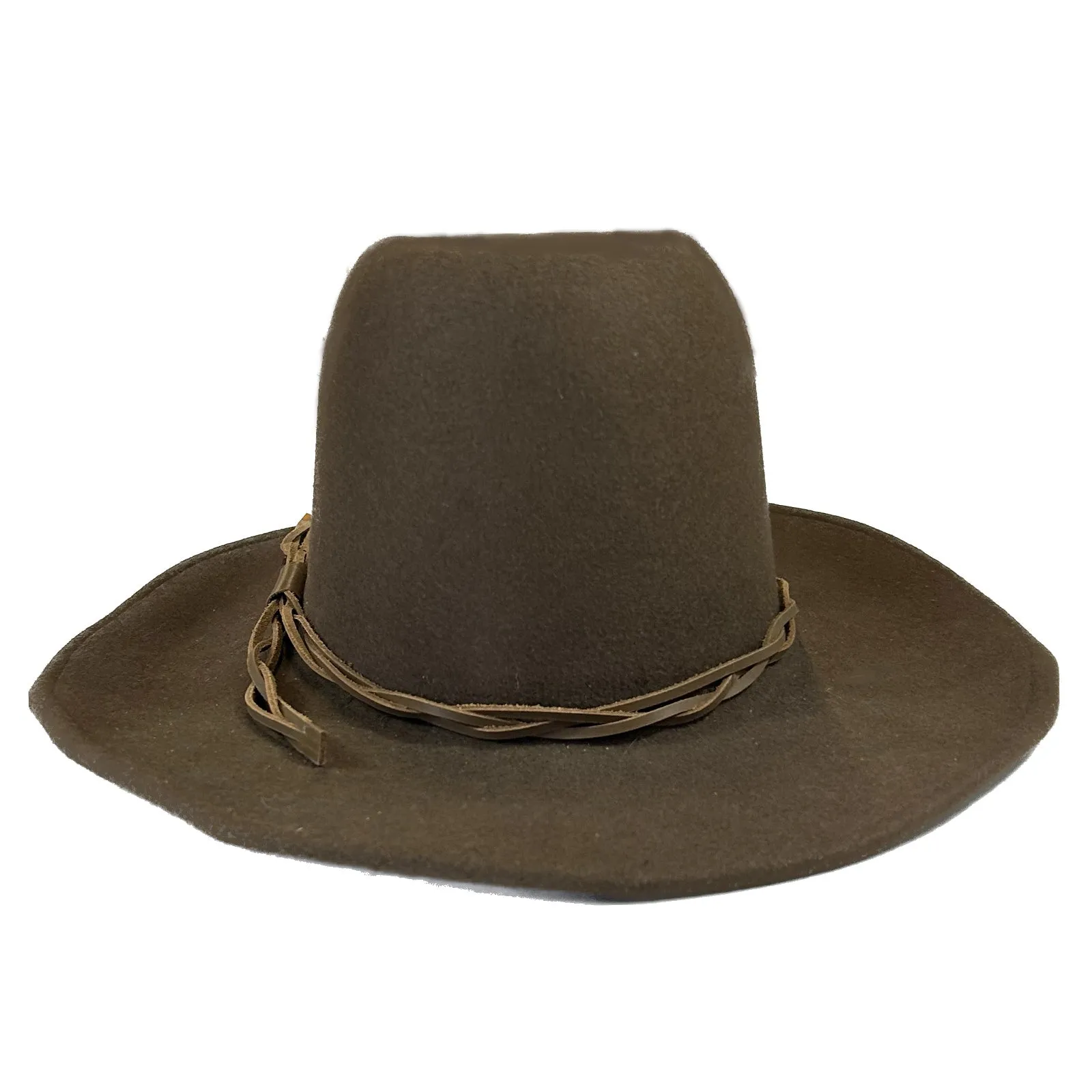 Lonesome Gus Brown Premium 100% Wool Western Cowboy Hat