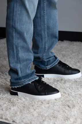 Men's Black Lace Sneaker