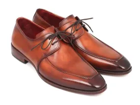 Paul Parkman Men's Brown Leather Derby Shoes