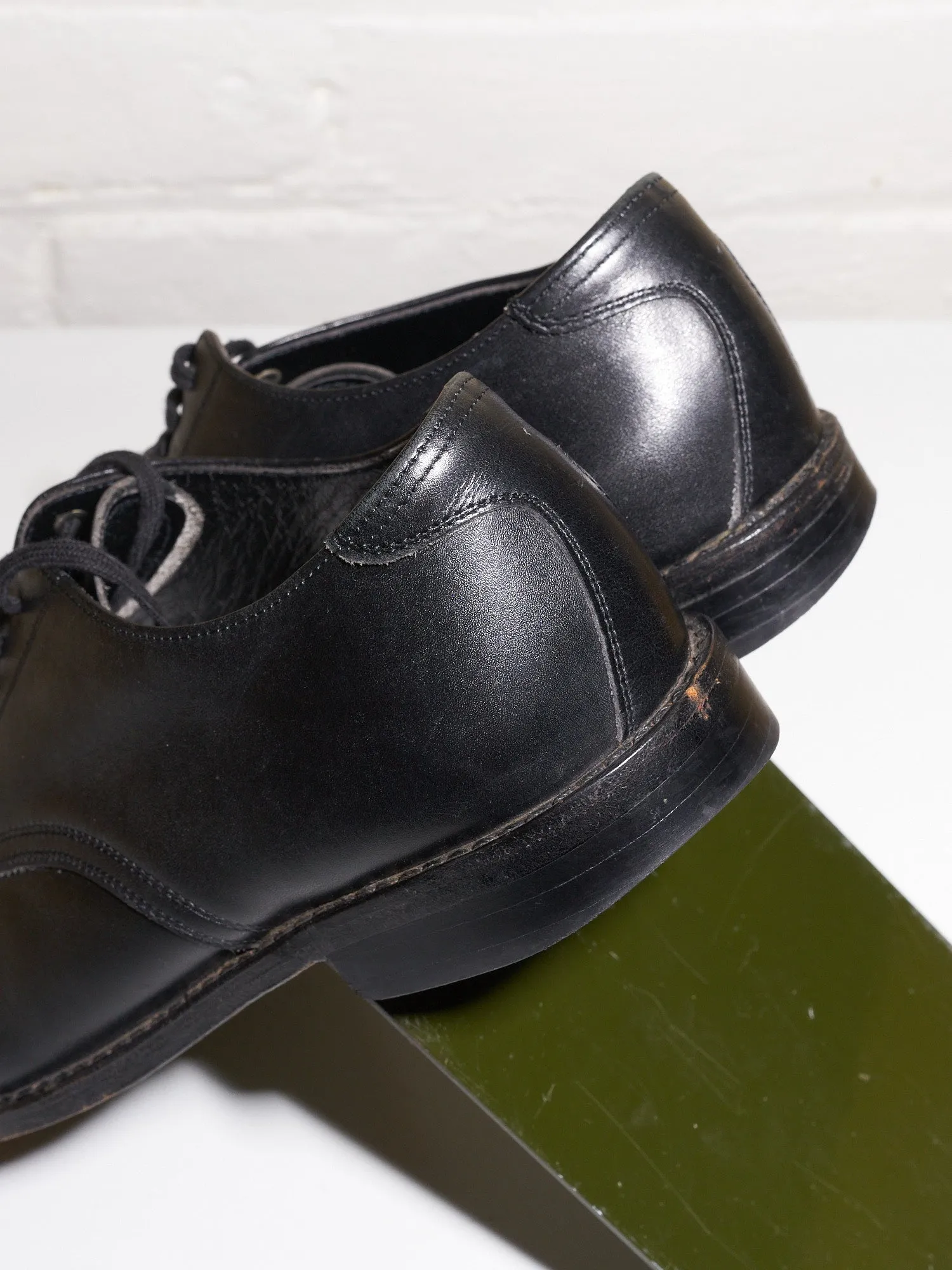 Robe de Chambre Comme des Garcons black leather derby shoes - sz 22.5 / 35.5