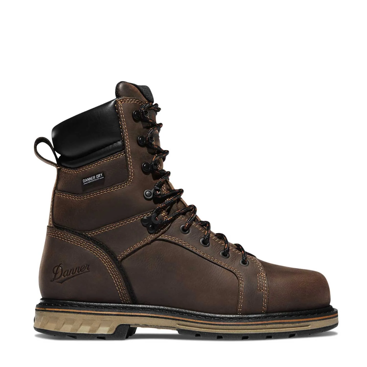 Steel Yard 8 Inch Steel-Toe Waterproof Work Boot Brown