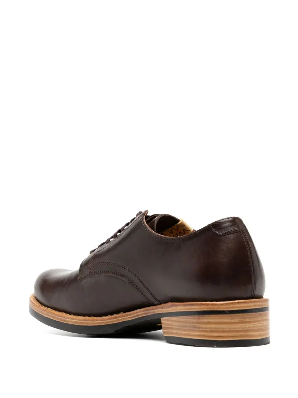 Toe-Folk Leather Derby Shoes