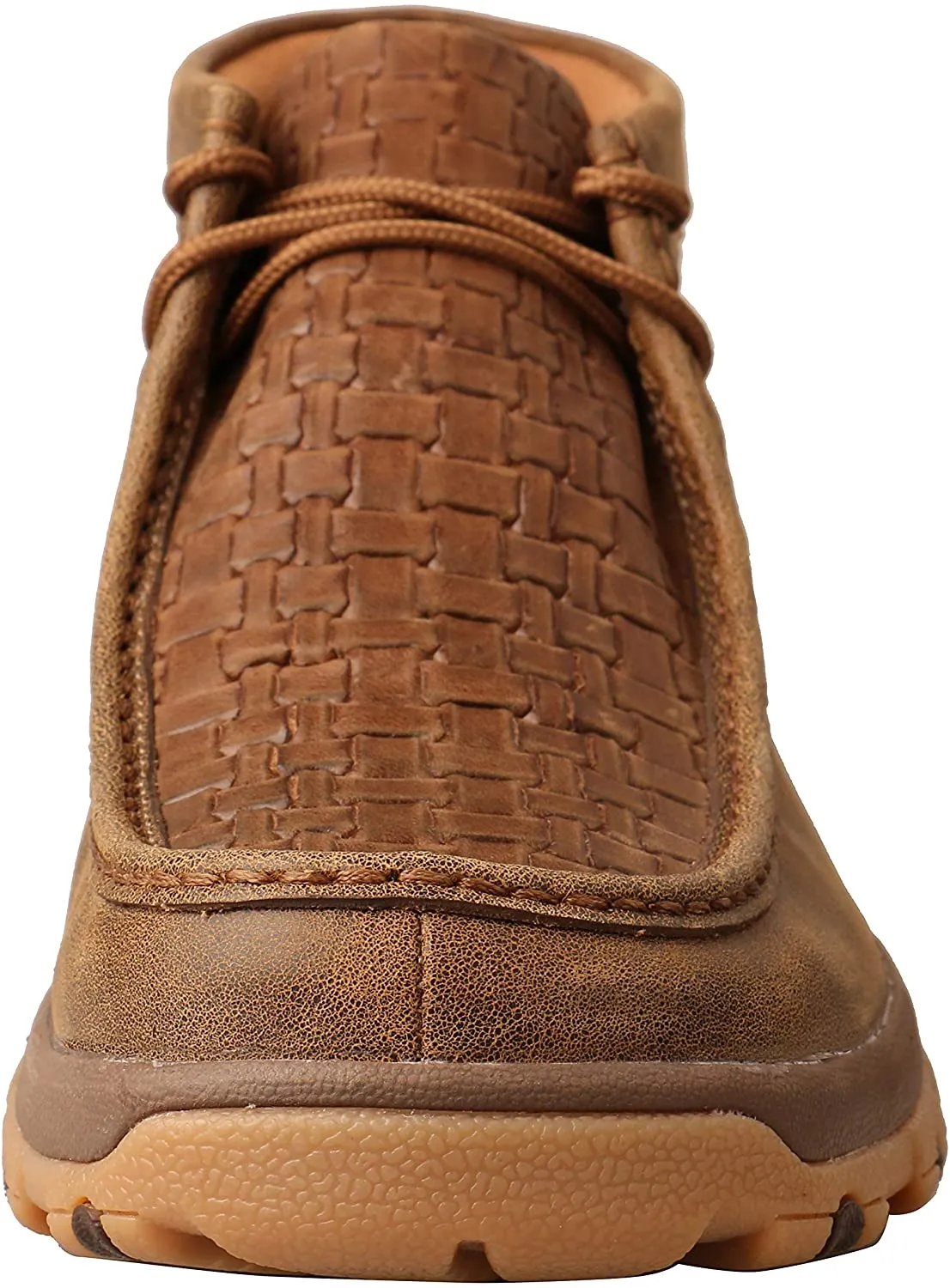 Twisted X Men's Chukka Driving Moc with CellStretch comfort technology, Bomber & Chocolate, 10 W