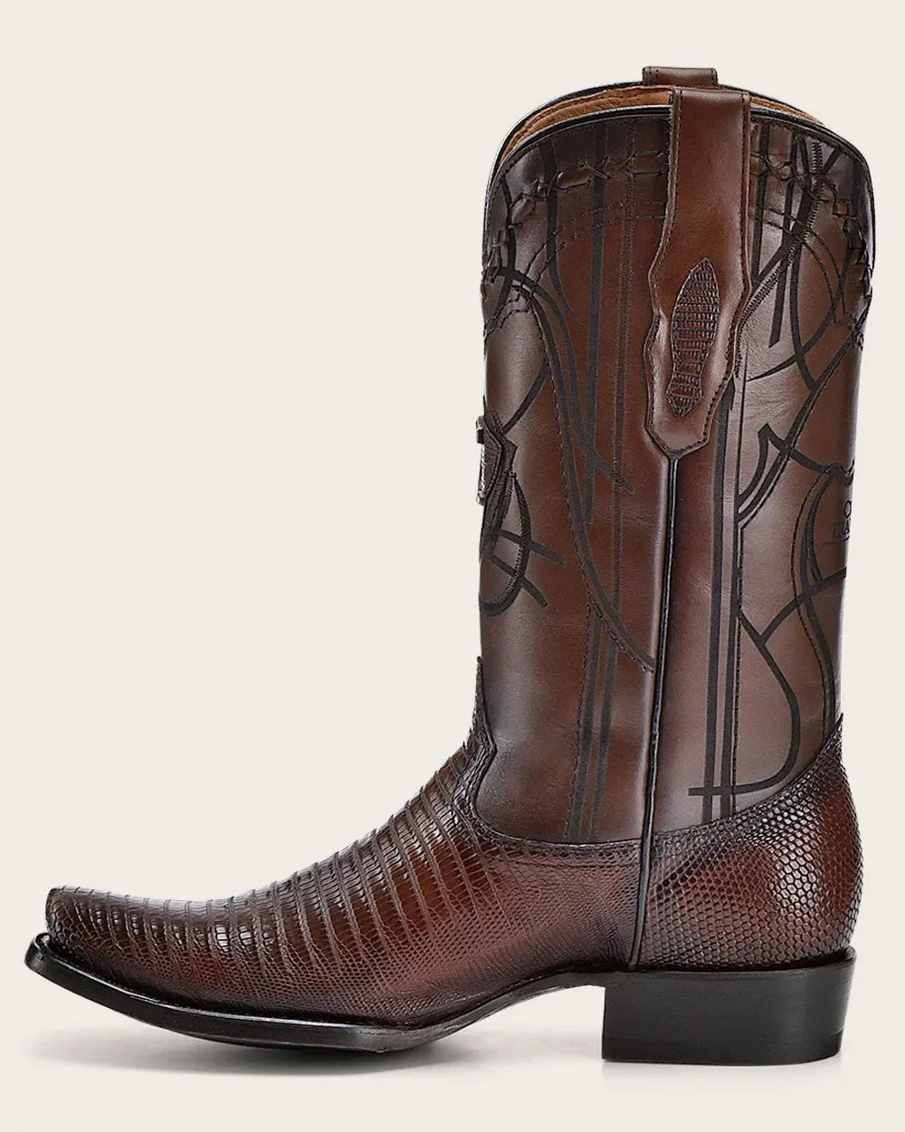 Western honey lizard boot